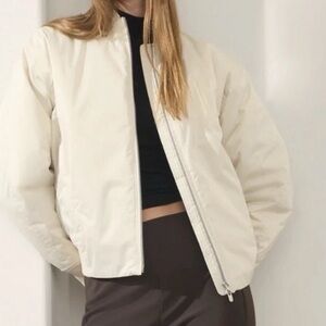 Athleta Sateen Bomber | NWT